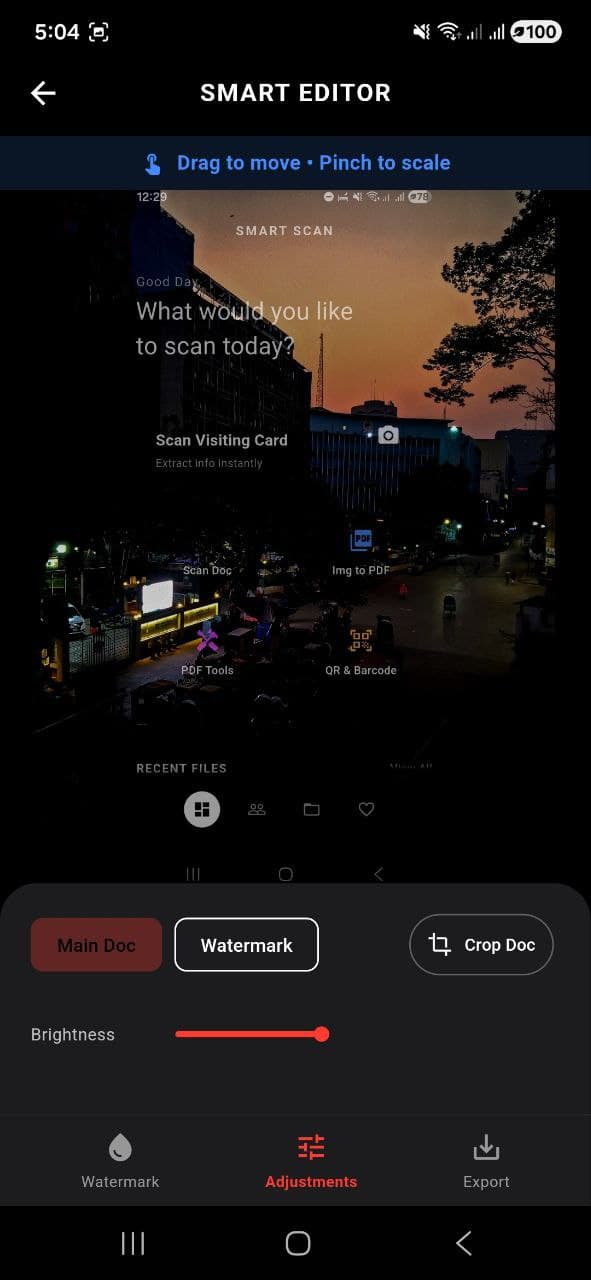 Smart Scan interface 4
