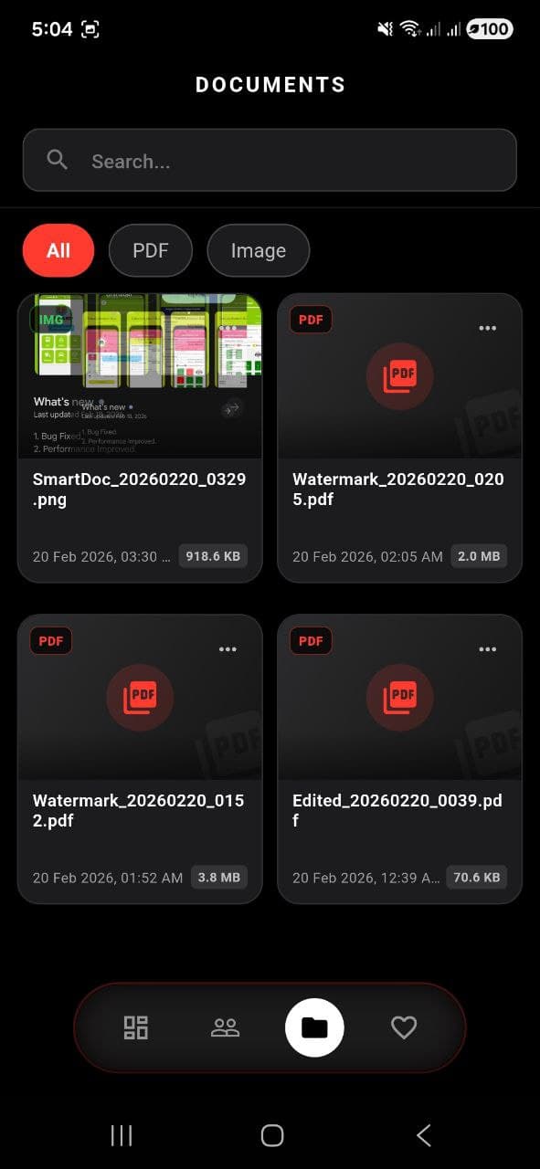 Smart Scan interface 5