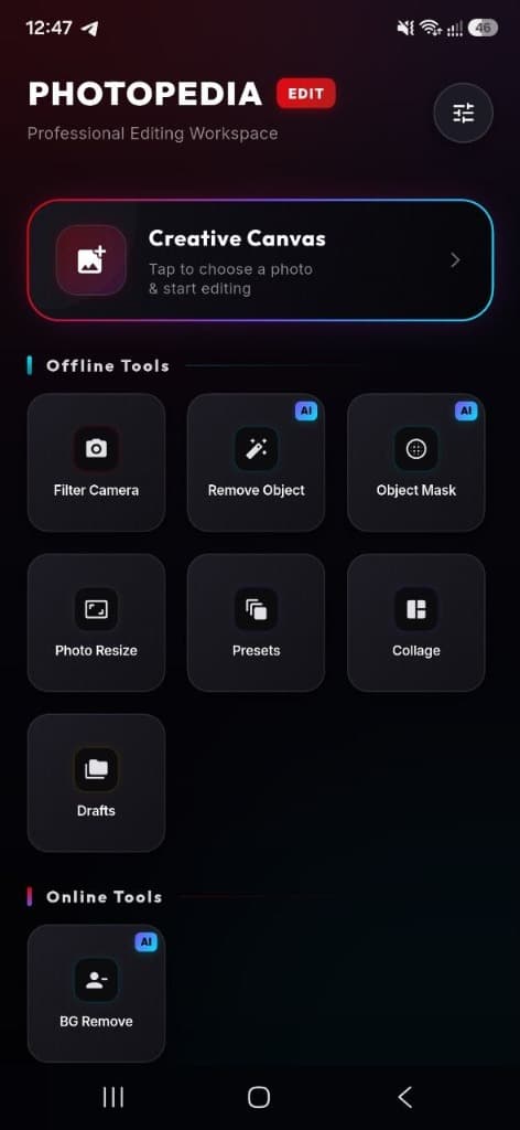 Photopedia Edit Dashboard